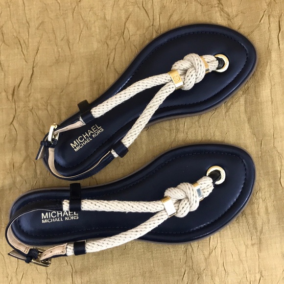 MICHAEL Michael Kors Shoes - Michael Kors Holly Leather Rope Sandel